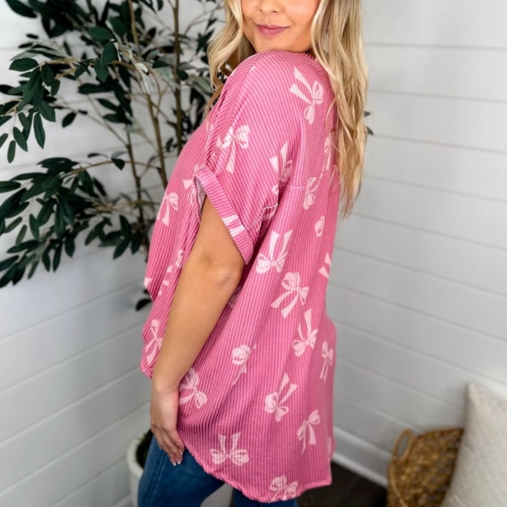 BiBi Ribbed Bow Top size 3X - Picture 5 of 5